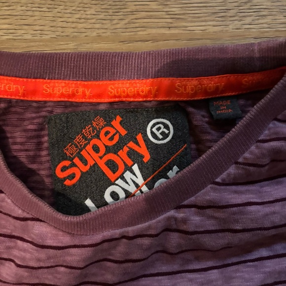 Superdry Purple Striped Men's Shirt - Picture 5 of 6